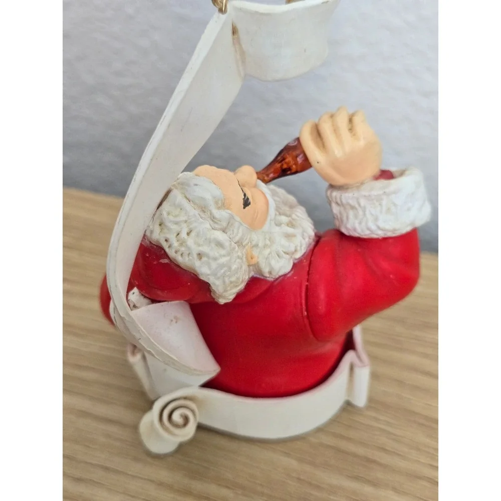 Vintage 1992 Coca-Cola Trim A Tree Santa Claus Ornament Set Haddon Sundblom Art